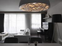 现代黑白灰主题二居装修案例