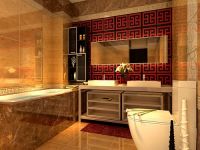 丰台军区总装备部-中式风格-五居室