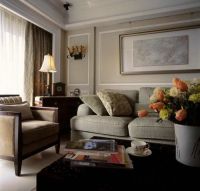 美式时尚120平米三室两厅大全