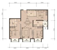 润泽公馆三居新中式