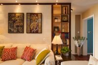 精致混搭二居装修布局效果图