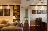 精致混搭二居装修布局效果图