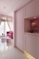 简易粉色四居室效果图大全