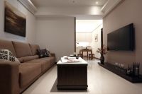 日式现代两居室设计装饰效果图