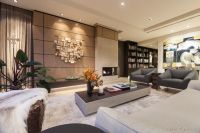 145平精致现代三居室装修效果图