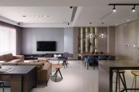 70平米简约风格公寓装修效果图