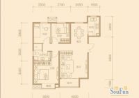 首开国风美唐-现代简约-二居室