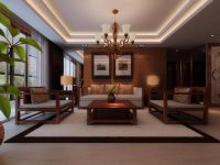 汤泉墅 三居室 新中式风格