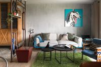 工业风混搭二居装修效果图