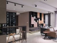 现代复古风格公寓室内效果图