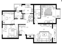 紫金新干线-现代简约-三居室