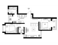 燕郊纳丹堡-简约风格-两居室