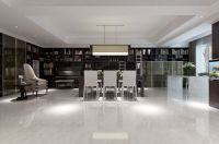 上东8现代简约把整个空间营造出宽敞干净舒适的