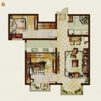 熙悦山 二居室 地中海