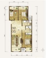 龙山华府 三居 田园风格