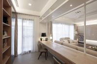 简约家庭三居设计装饰效果图