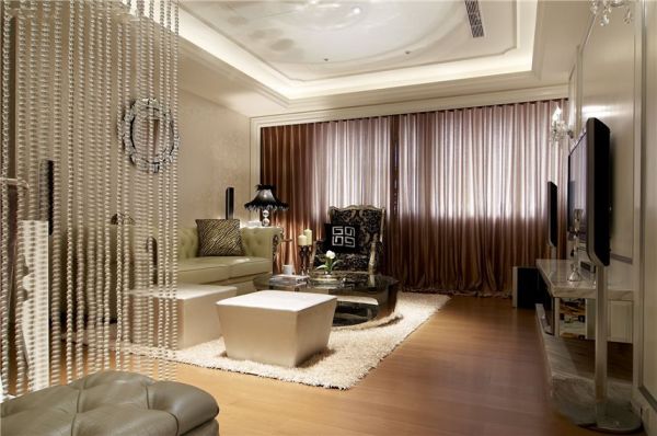 新古典风格室内客厅设计装饰效果图