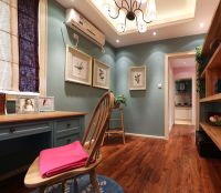 精美粉色田园风二居装修效果图