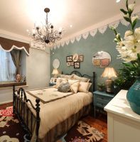 精美粉色田园风二居装修效果图