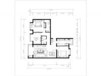 保利金泉-欧式风格-三居室