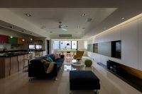 活跃的色彩  265平米现代简约设计