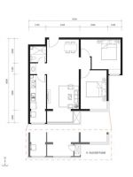 红杉公馆两居室现代