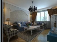 世华泊郡三居室地中海风格