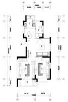 南门仓胡同-现代时尚混搭-二居室