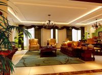 紫郡府 三居室 美式风格