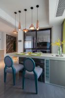 美式现代室内三居设计效果图