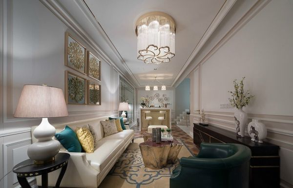 新古典家居别墅客厅设计效果图片