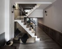 乡村美式风格客厅室内设计效果图