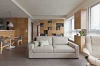 时尚大方现代二居装潢案例