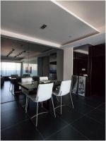 时尚黑色现代二居装潢案例