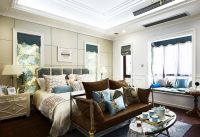 美式时尚装修设计四居效果图