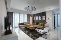 现代时尚三居效果图大全