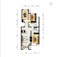 中铁国际城 三居 中式风格