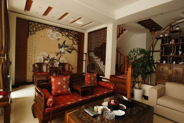 豪华古典中式客厅装修布置