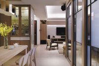 现代家居120平米三室两厅效果图