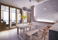 现代家居120平米三室两厅效果图