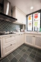 唯美清新美式二居装潢案例