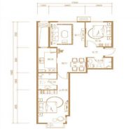 京投银泰·公园悦府-中式风格-两居室