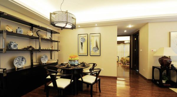 中式现代公寓餐厅装饰效果图片