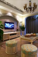 清新唯美田园风二居装修大全