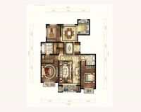 领秀·翡翠山 149平米 后现代风