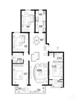 玉泉新城四居室中式