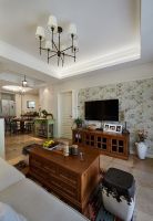 120平美式家居三居室设计装饰效果图