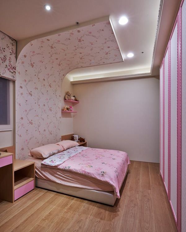 家具粉色卧室吊顶效果图