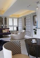 北欧时尚设计客厅效果图2015