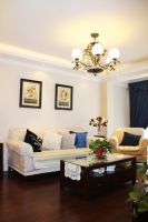 古朴美式二居装修效果图